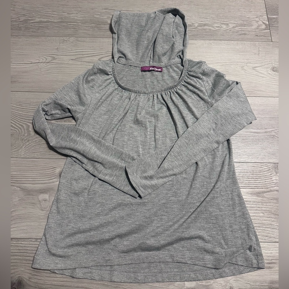 Vintage Y2K Epic Threads Gray Women's Hoodie Long Sleeve, Size S